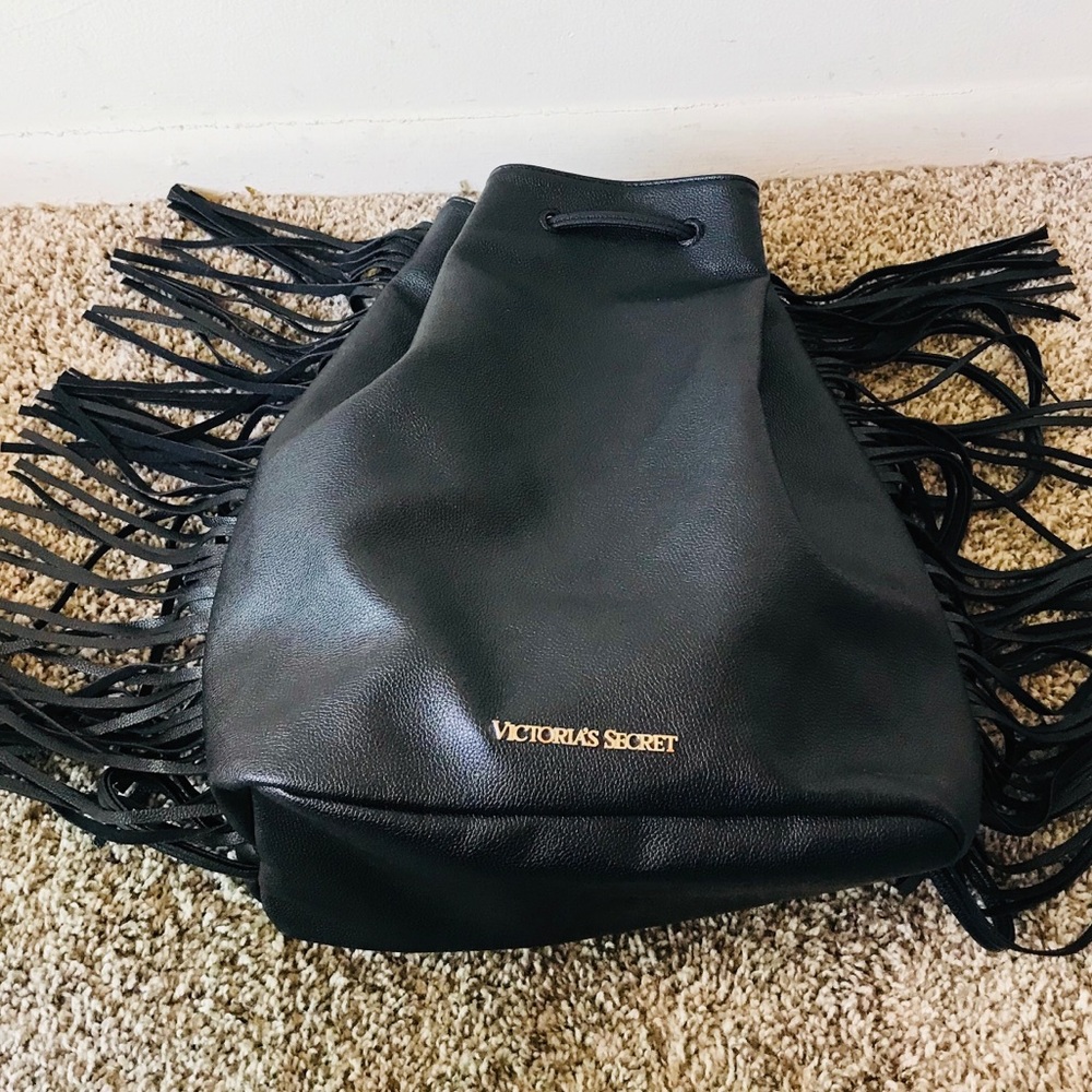 Victoria’s  Secret Black Fringe Backpack - Picture 8 of 8